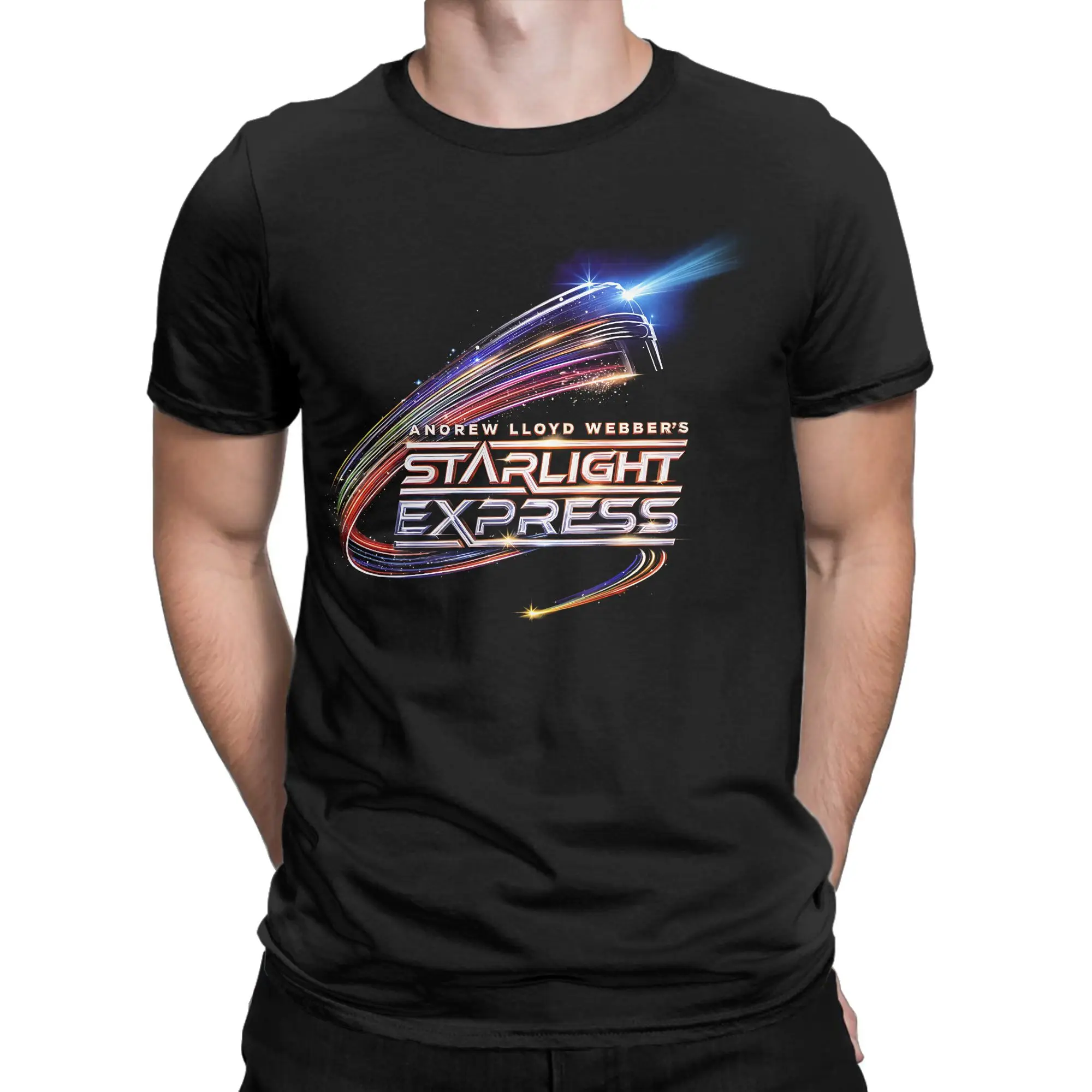 Starlight Express Musical Theater T-Shirts for Men Broadway Crazy 100% Cotton Tees Crew Neck Short Sleeve T Shirts Summer Tops