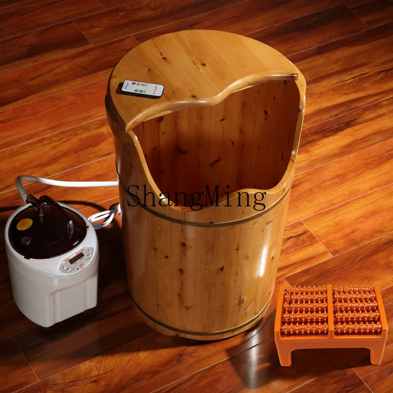 CLL60 High Fumigation Bucket Wooden Bucket Foot Bucket Over Calf Bath Wooden Basin Plus High Bath Over Knee Bath