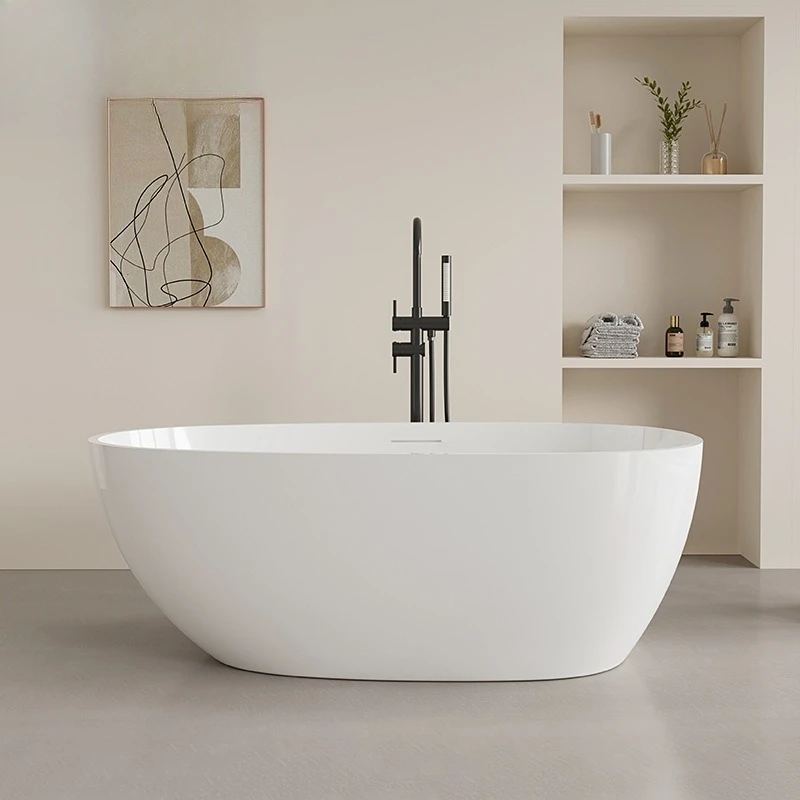 

Acrylic bathtub integrated household independent goose egg small apartment B & B hotel