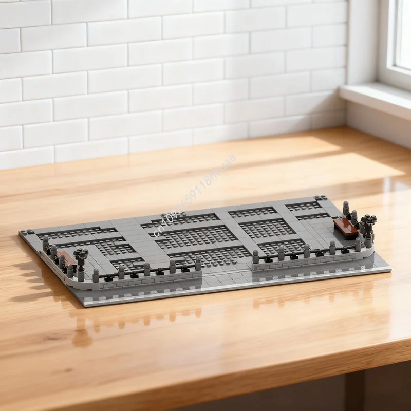 

417 шт. MOC модульный дисплей, набор Trevi, модель фонтана, строительные блоки, рождественский подарок, конструкция, сборка, сделай сам, образовательная игрушка, кирпич