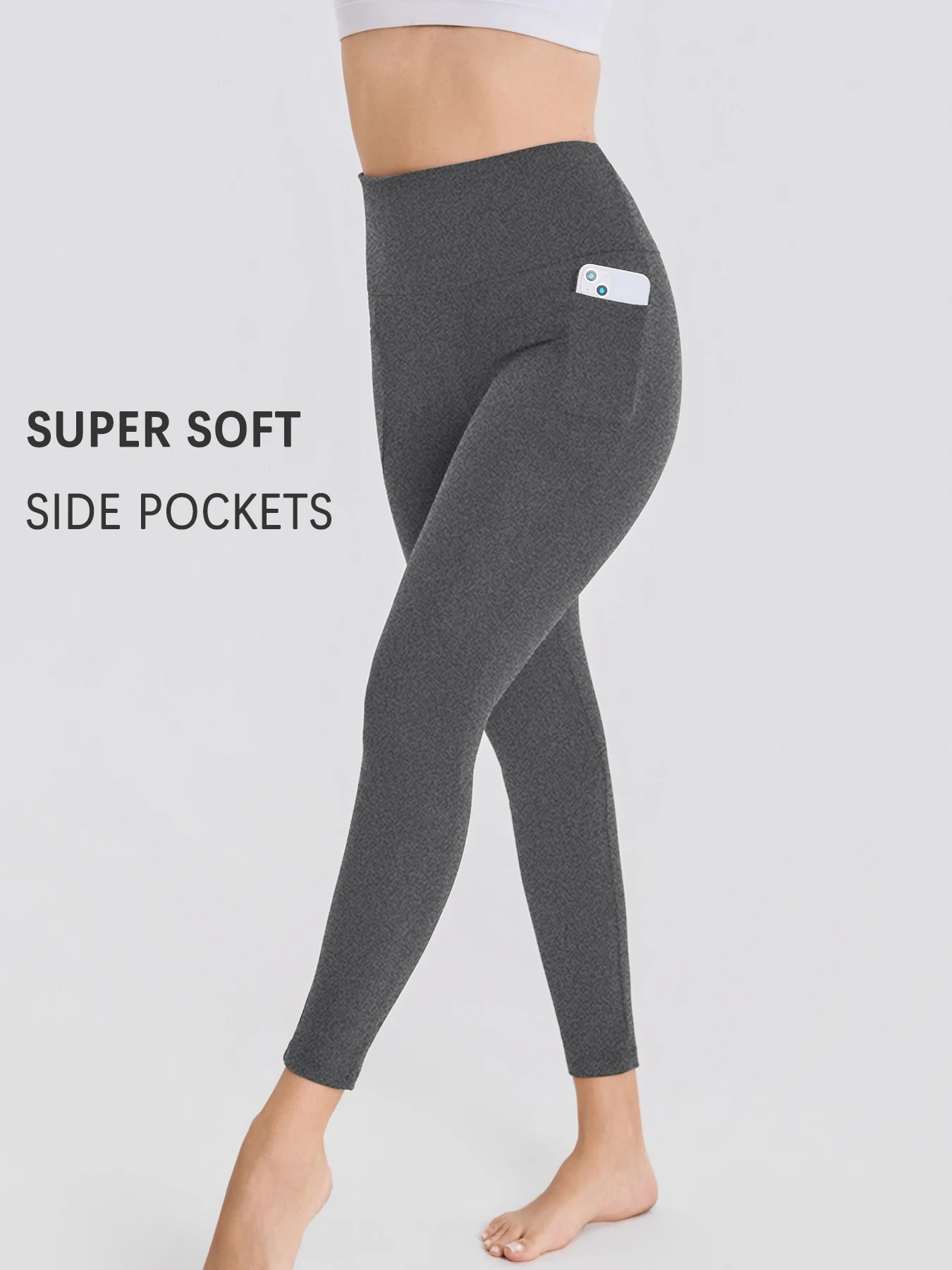 

Супер мягкие спортивные леггинсы с карманами для женщин с высокой талией для тренировок, йоги, бега, пуш-ап, тренажерный зал, фитнес, узкие брюки, женские