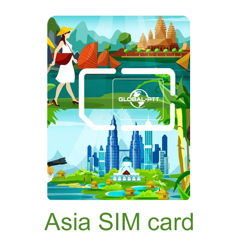 global-ptt iot sim card for POC walkietalkie radio internet 4g unlimited without registration chip for Malaysia Indonesia Arab