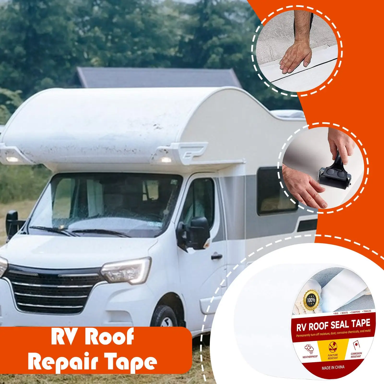 

Герметик для автофургонов, клейкая лента для кемпинга, покров на крышу автомобиля, устойчивая к атмосферным воздействиям, лента для ремонта утечек автомобиля, для швов грузовиков, соединений