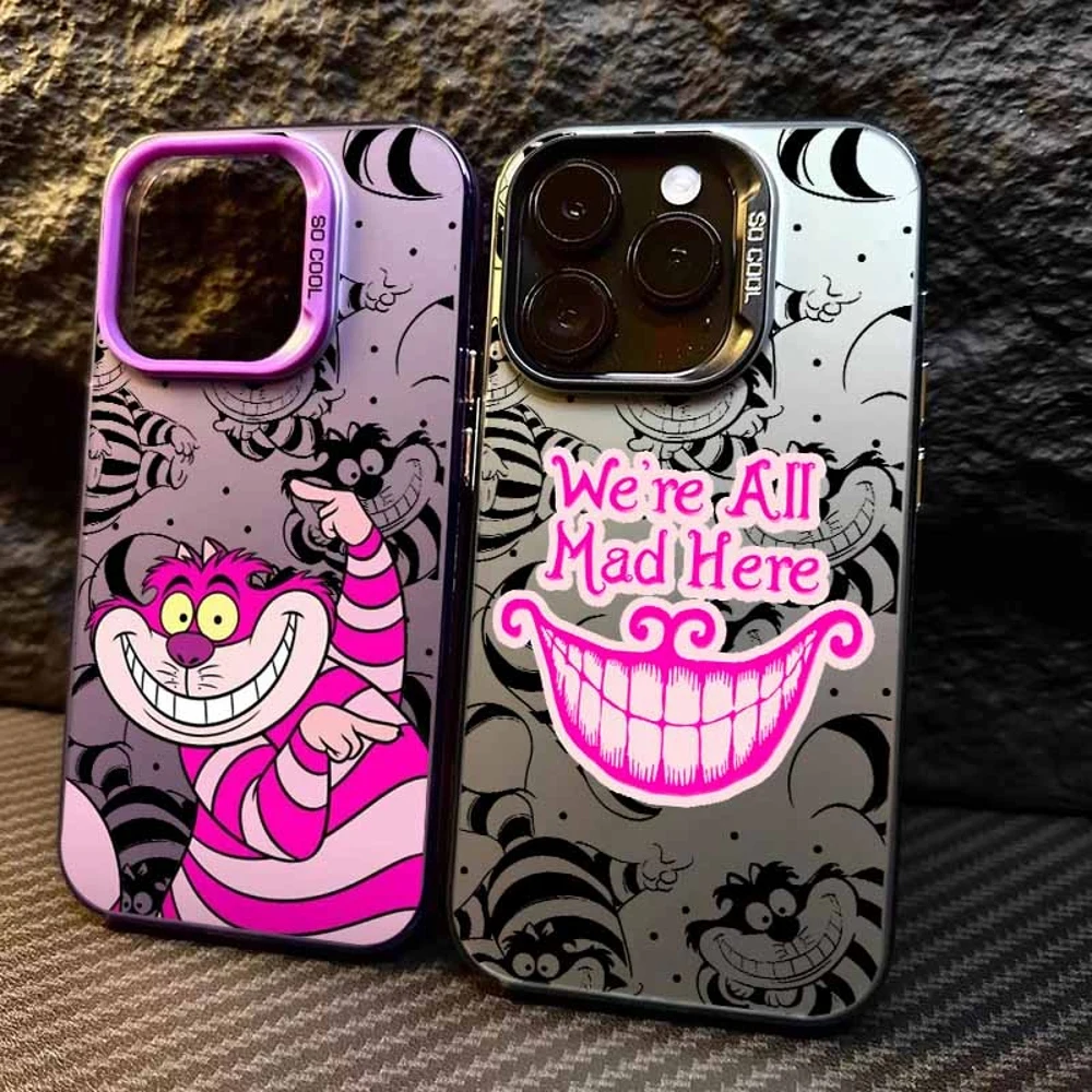 Coque Alice au pays des merveilles pour Apple iPhone 17 Air 16E 16 15 14 13 12 mini Pro Max Plus – Étui de téléphone coloré