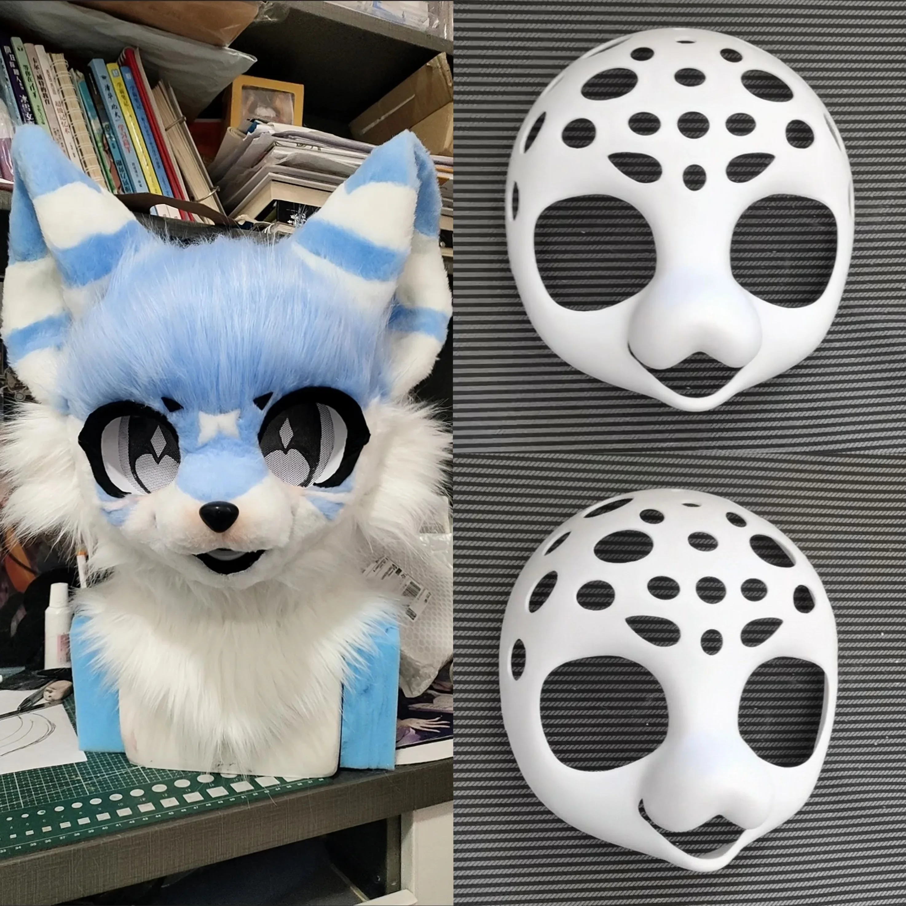 

Kemono Short Pnout Base Mask Fursuit Resin Kig Serie Beast Костюм Череп Furuit Костюм PLA с принтом черепа DIY Аксессуары