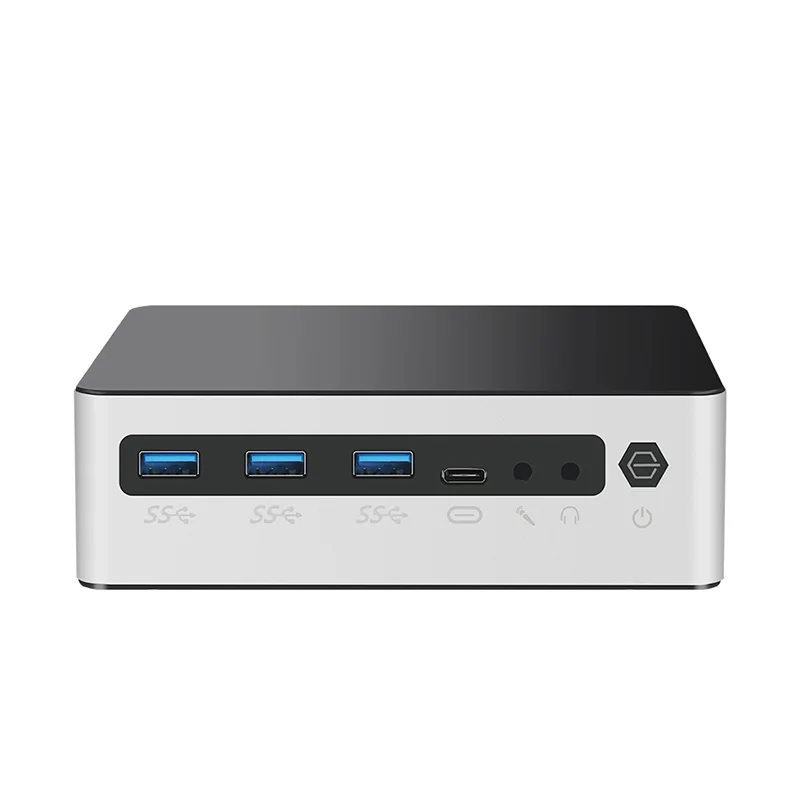 Mini PC Intel Ultra 7 155U Processor WiFi6 Dual Ethernet HDMI2.0 DP Type-C Windows 11 Supports 2x DDR5 2x M.2 NVMe SSD