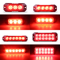 1PCS 4 Styles car headlight bulb Strobe Grille Flashing Lightbar Truck Car Beacon Lamp Traffic Light 12V 24V Car Signal Light