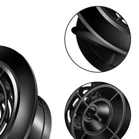 2Pcs ABS Round Exhaust Vents Exhaust Ventilation Port Rotating 75mm Black Exhaust Vents Heating Cooling Vents Home Improvement