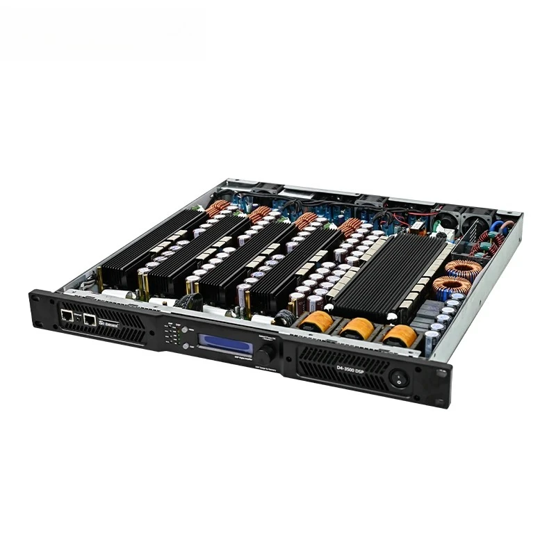 DSP D4-3500 High Quality Digital Class d Technical Amplifier 4 Channel Plate Digital Power Amplifier Dsp Subwoofer 3500w