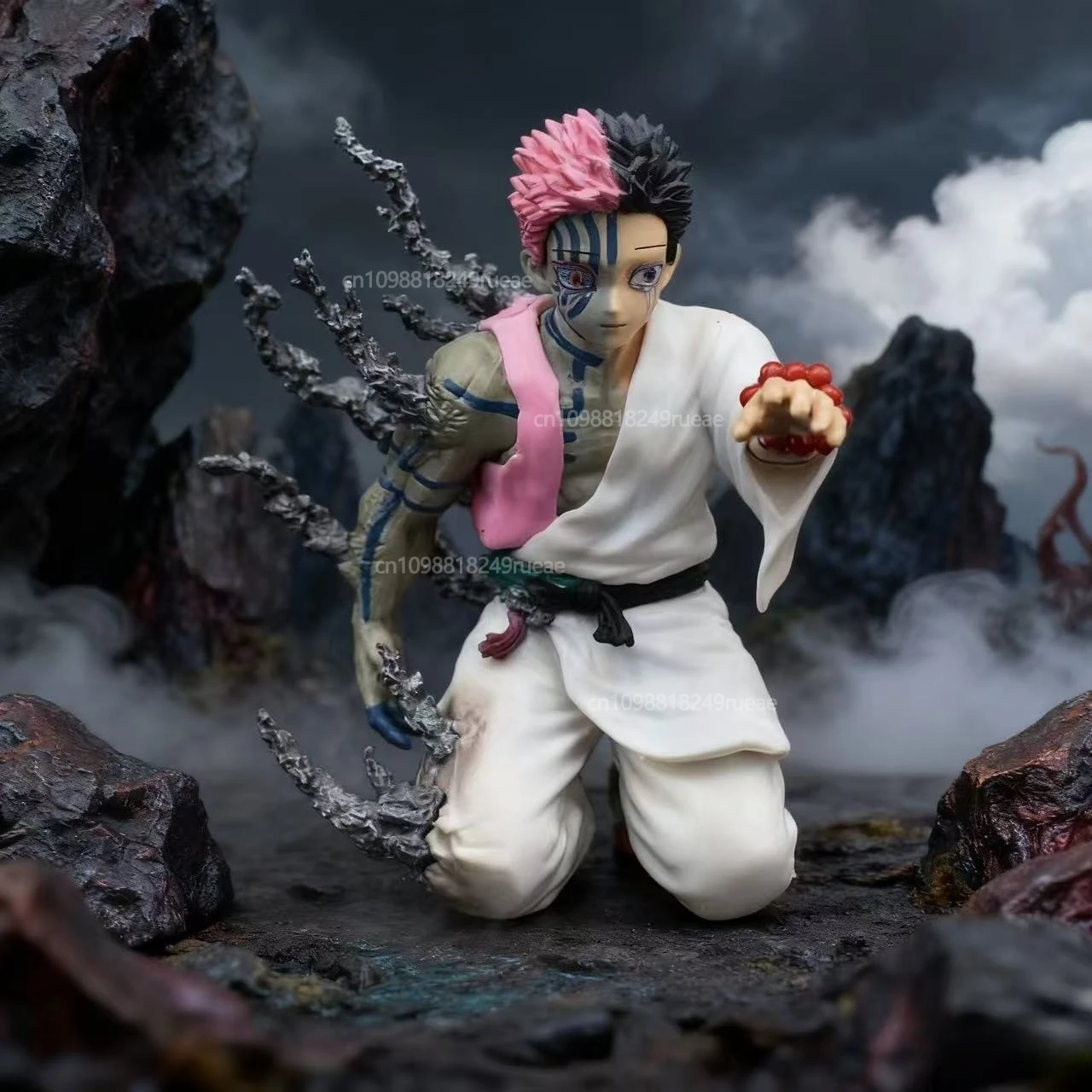 متوفر 13 سنتيمتر شيطان القاتل Akaza Hakuji أنيمي نموذج لجسم دمية عمل تمثال بولي كلوريد الفينيل الديكور الطرفية سطح المكتب زخرفة لعبة