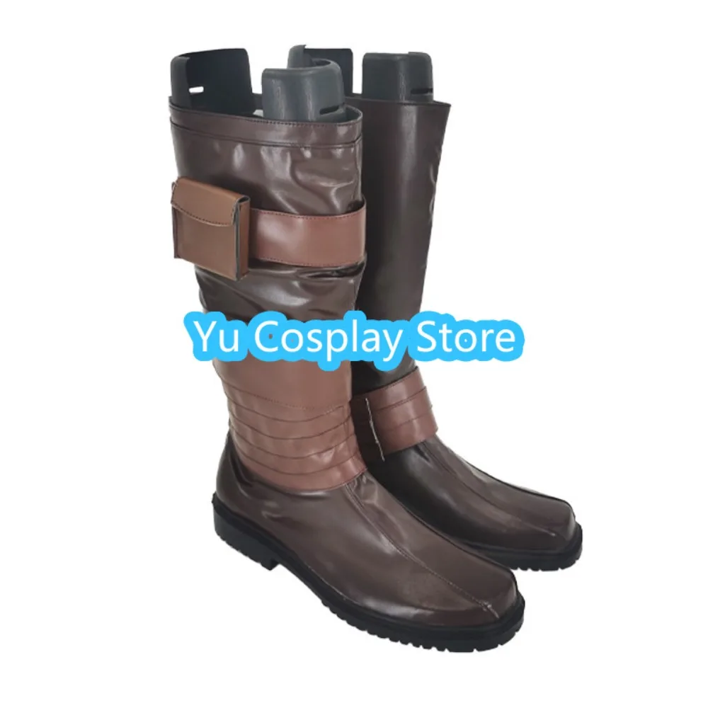 

Ботинки для ролевых игр, мужские коричневые кожаные ботинки на заказ, реквизит для Хэллоуина и карнавалов