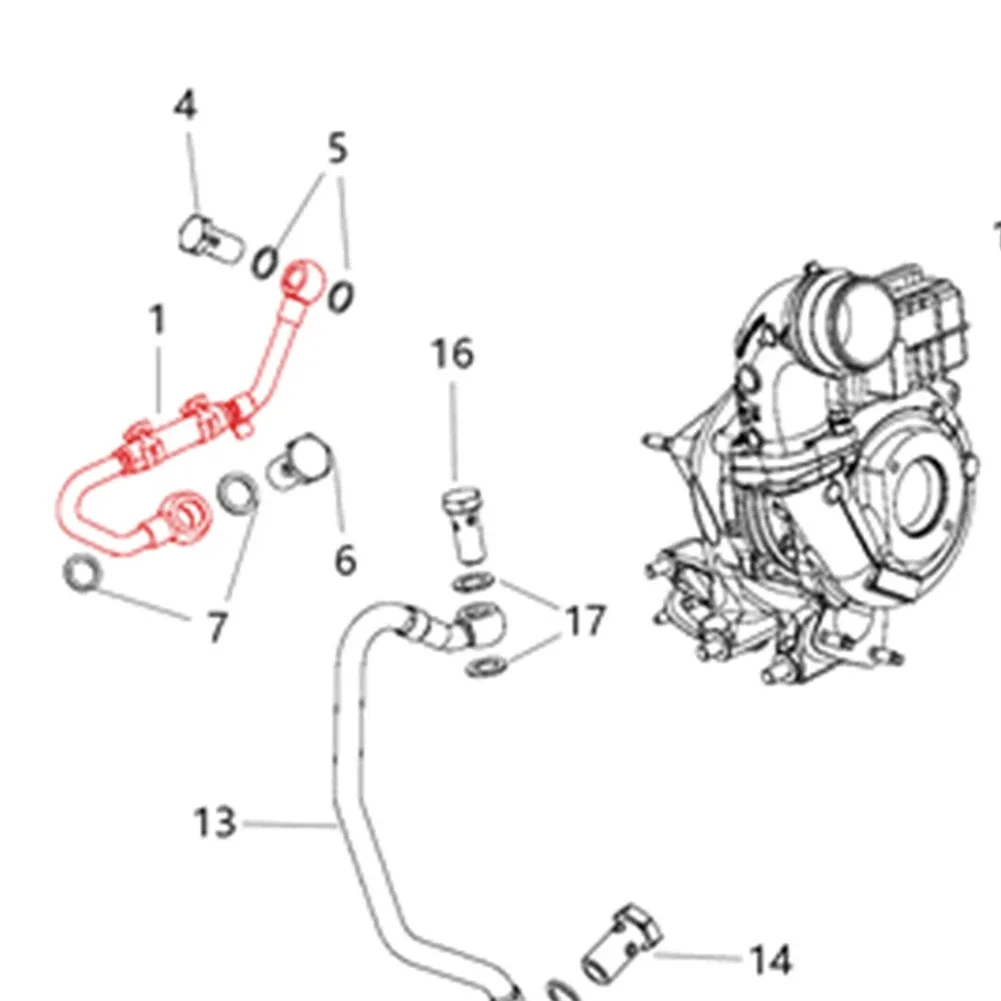 

68242889AA Turbocharger Coolant Hose For Ram 1500 For Jeep For Grand For Cherokee 3.0L Replacement Car Engine Parts