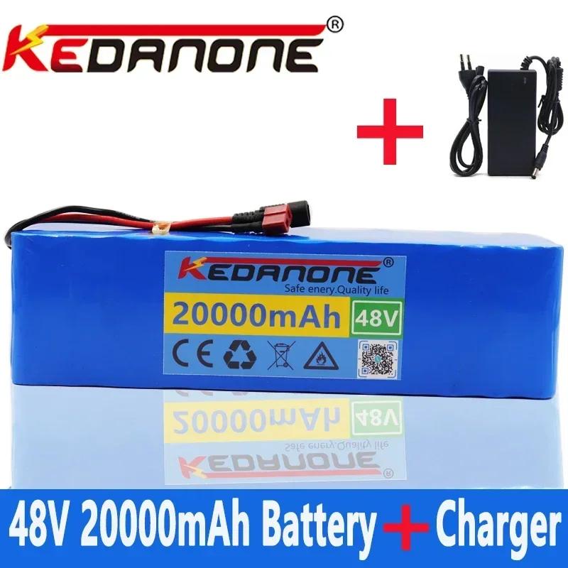 

48v Lithium ion Battery 48V 20Ah 1000W 13S3P Lithium Battery Pack For 54.6v E-bike Electric Bicycle Scooter With BMS+Charger