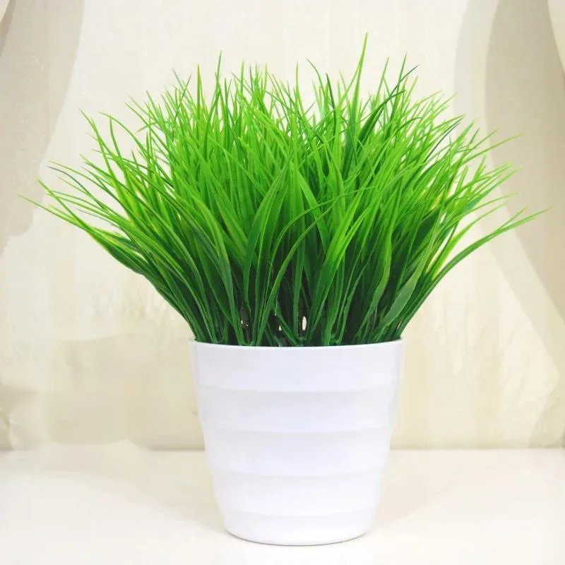 Simulation Plant Plastic Flowers And Plants Potted Indoor Green Plant Small Potted Landscape Green Plant Decoration Artificial - view 2