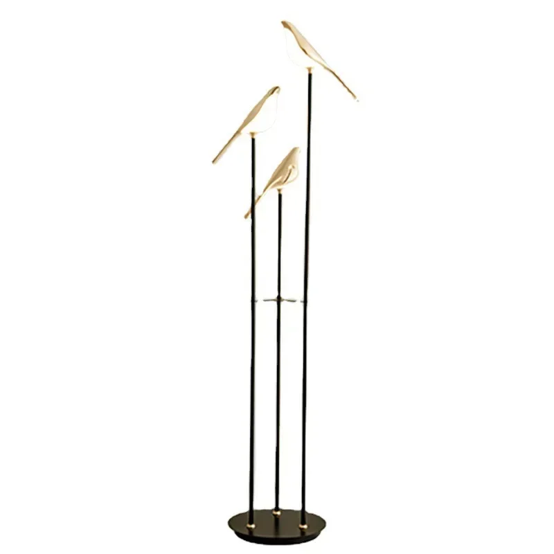 Modern Office Indoor Glass Adjustable Floor Lamp For Restaurants Bars Hotel Home Led Bird Light