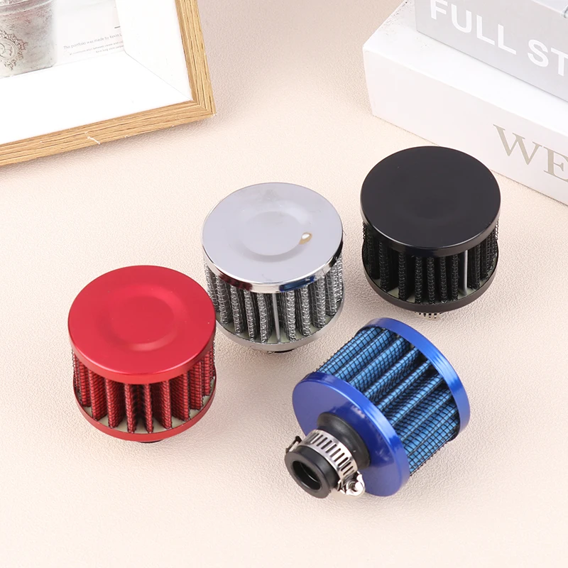 

1PC Universal Interface Car Air Filters 12mm For Motorcycle Cold Air Intake High Flow Crankcase Vent Cover Mini Breather Filters