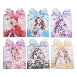10Sheets Character Sticker Cute girls Material Stickers Strawberry Sweetheart Decorative Package Scrapbook cut Supplies 138*90mm