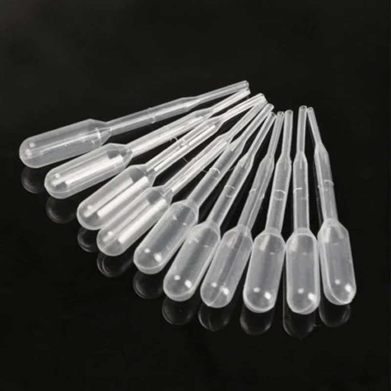 Descartável Transparente Eye Droppers Pipettes, Science Laboratory Supplies, 1000Pcs