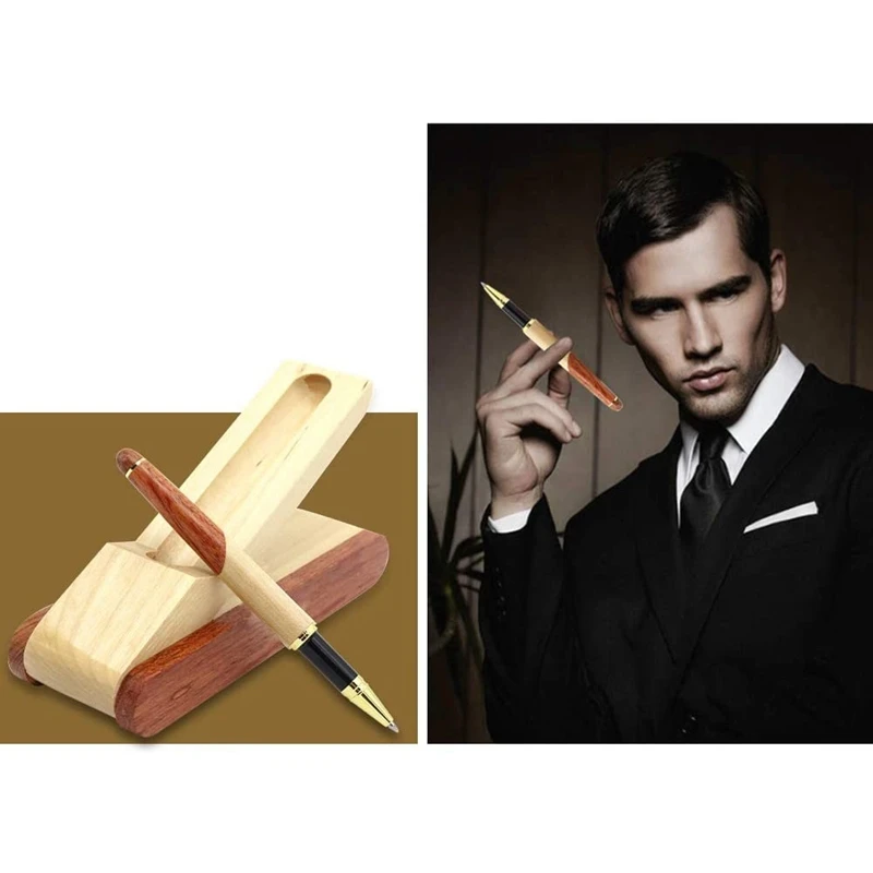 Classic Signing Pen with Case Handcrafted Wooden Vintage Edition for Signature or Business Exclusive Uses-A69M - view 6