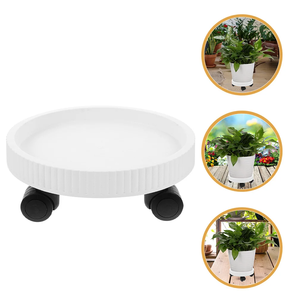 

Thickened Rolling Plant Dolly Tray Wheels Flowerpot Bonsai Movable Stand Base Garden Pot Holder Outdoor Indoor Planter Rack