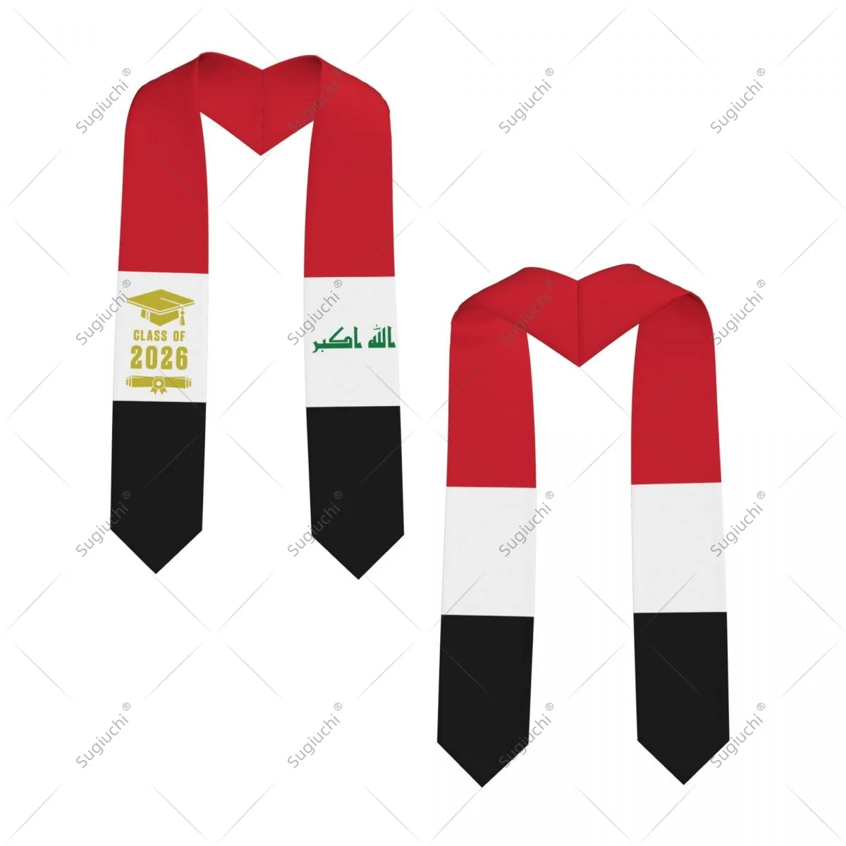 

Iraq Flag Class Of 2026 Graduation Stole Sash Scarf For International Students Proud Ceremony Adult Unisex