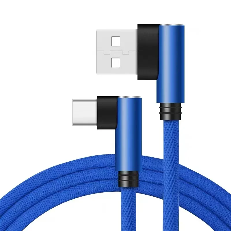 0.25m 1m 2m 3m 90 ° elbow USB Type C Cable For Xiaomi 5 6 8 Honor 6 8 9 10 Samsung S8 S9 Oneplus 3 ZUK Z1 Z2 Z3 LG G5 USB-C Line