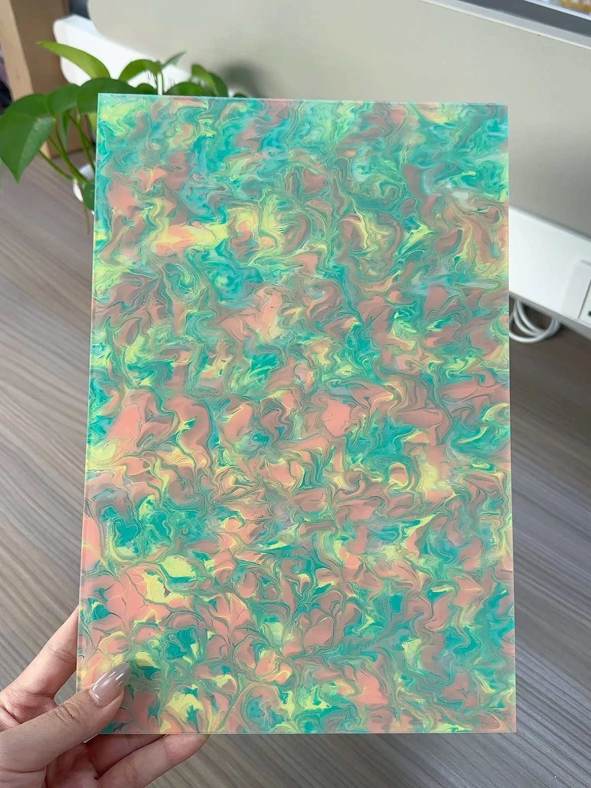 Flower color acrylic sheet 3MM thick 12*8 inches for home decorations crafts jewelry, and other materials