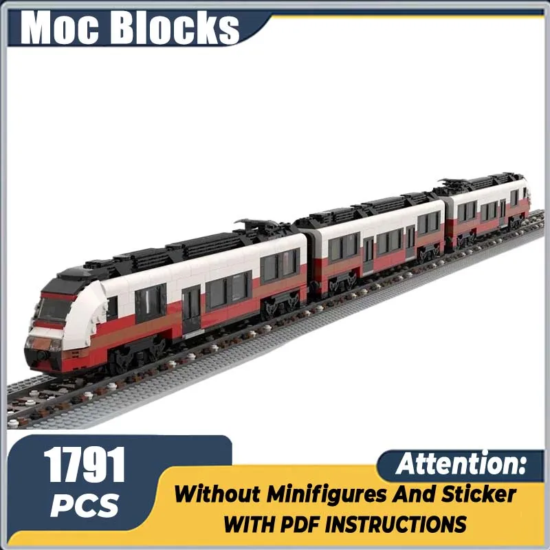 

Технический Moc Bricks Модель автомобиля Американский региональный городской поезд Модульные строительные блоки Подарки Игрушки для детей Наборы для самостоятельной сборки