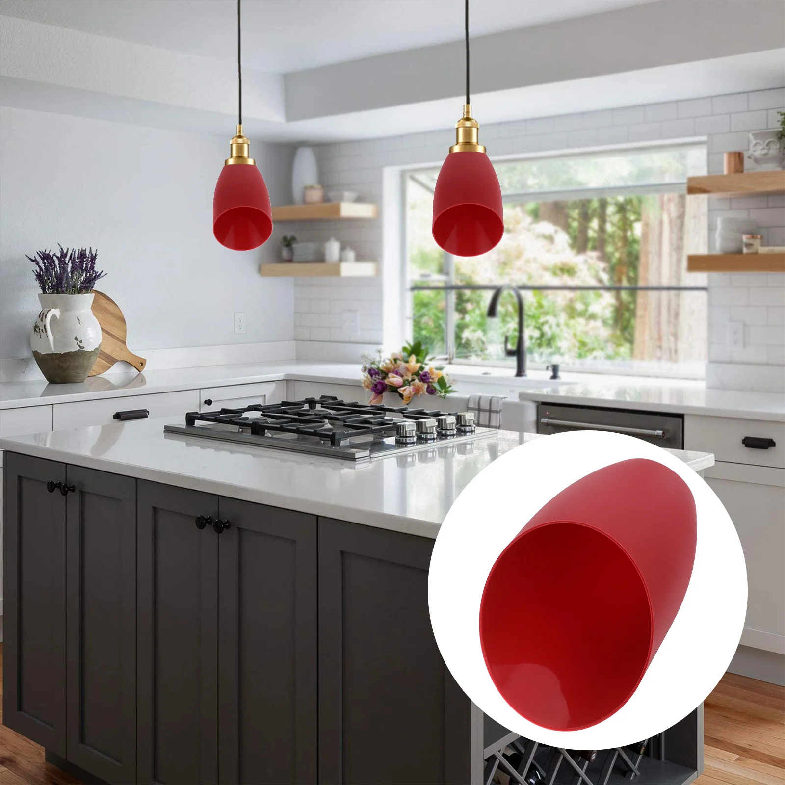 

Small Solid Color Plastic Horseshoe Lampshade Inclined Design Decorative Light Cover for Pendant Lamp Desk Lamp Bedroom