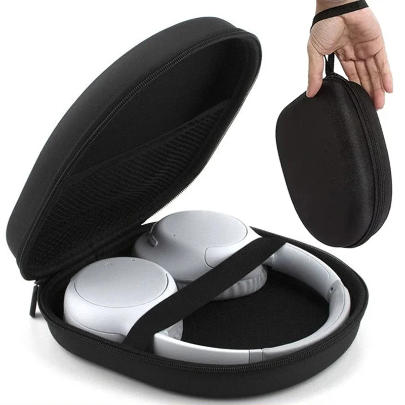 Estuche de transporte para auriculares, estuche rígido de EVA para auriculares Bluetooth, bolsa de almacenamiento Universal para auriculares Sony, bolsas portátiles de viaje a prueba de golpes