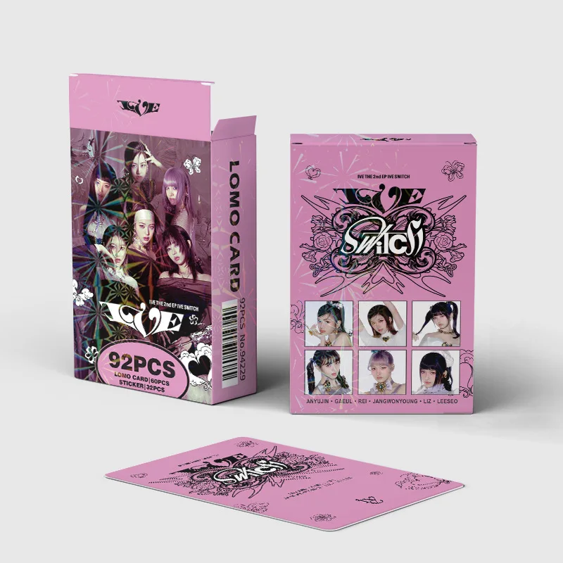 Imagem -05 - Girl Idol Group Lomo Cards hd Impresso Photocards Adesivos Jogo de Yujin Wonyoung Liz Leeseo Presentes de Fãs Novo Álbum Interruptor 92 Pcs por Conjunto