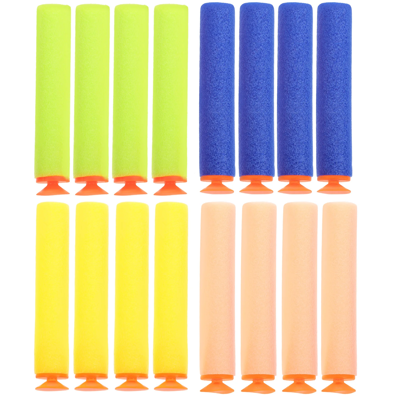100pcs 7.2Cm Eva Foam For War Game A0707 A0710 A0715 H34069 Cs-35 Compatible Kids Blaster Bullets Multicolor Soft Tip Outdoor