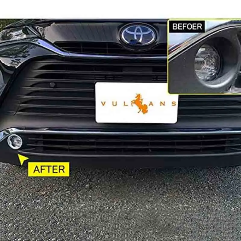 For 20 Harrier front fog lamp rings, front fog lamp decorative rings, and front fog lampshade modification