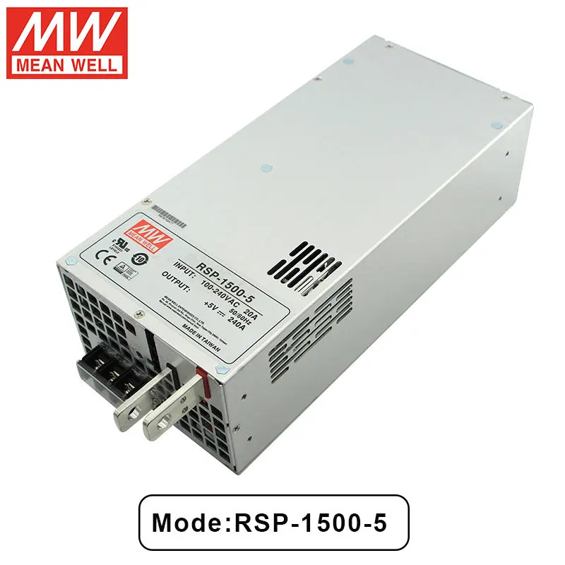 

MEAN WELL RSP-1500-48 1500W AC To DC 5V 15V 12V 24V 48V Switching Power Supply Unit with PFC Function