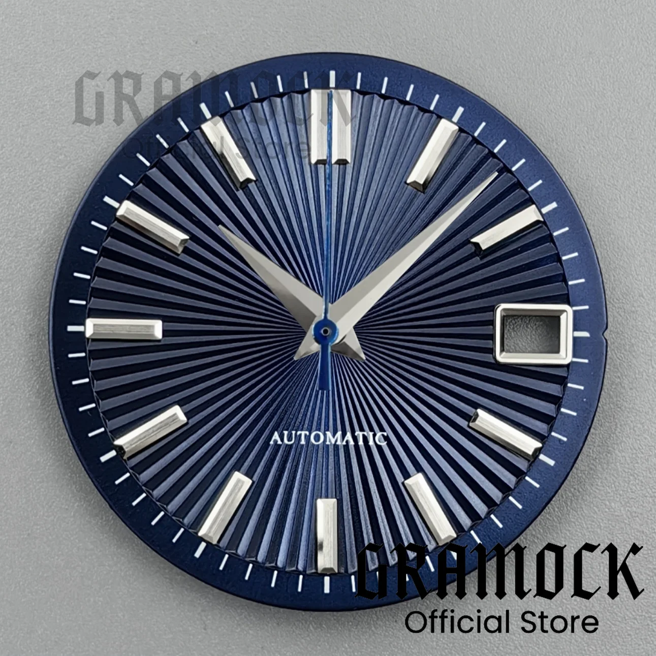 Gramock 29mm Red Cocktail Radioactive Pattern Vertical Stripes Watch Dial Hand Set Fit NH35 NH36 Watch Modified Accessories Part