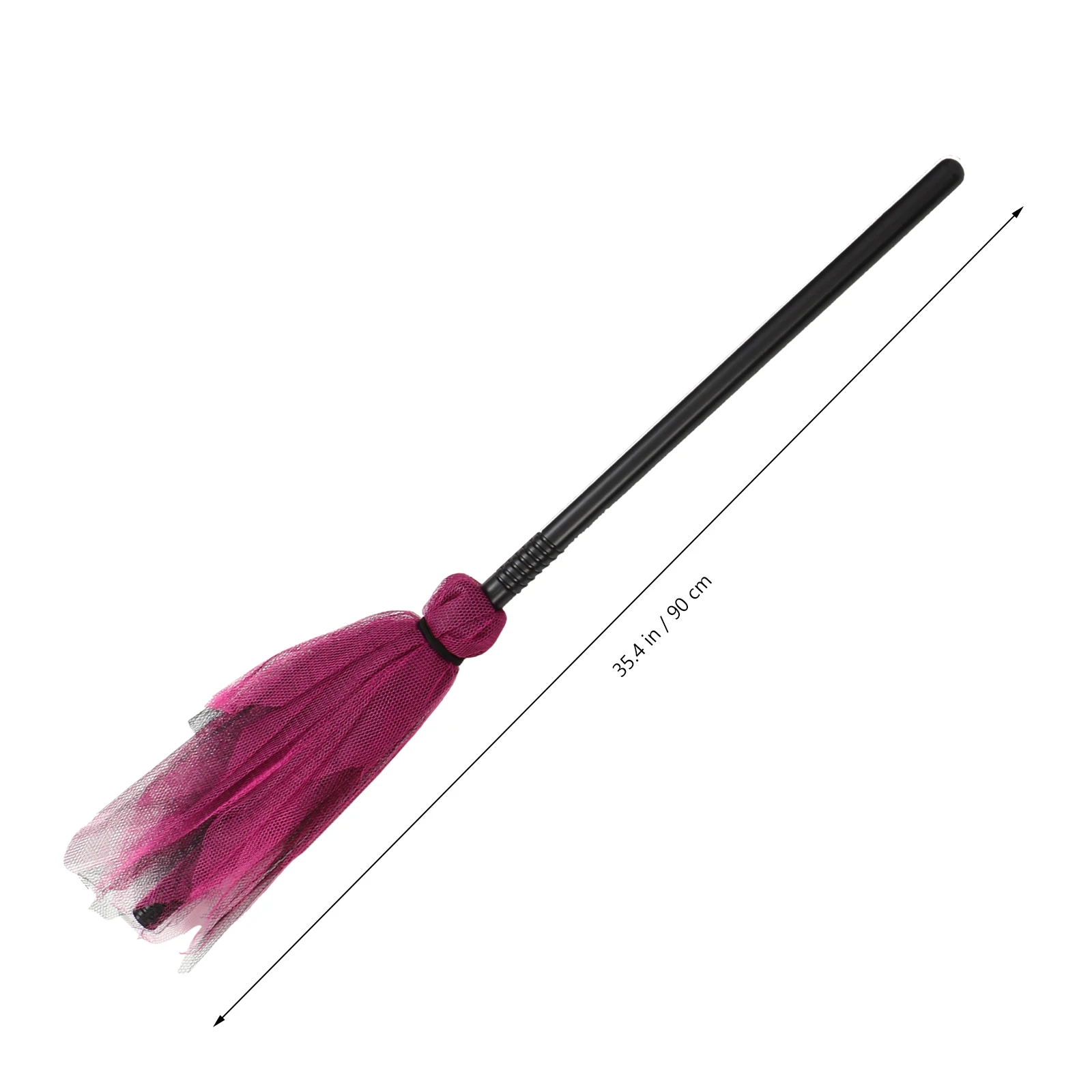 

3 Pcs Witch Broom Halloween Scene Decoration for Costume Yarn Role- Plastic