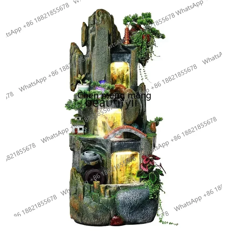 cn8350 LHY A  Floor Artificial Mountain and Fountain Decorative Decoration Indoor Waterscape Courtyard Hotel Fish PondSS 8617