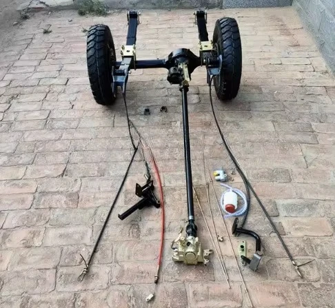 Sheet Spring 150cc 2 Speed Tricycle with Rear Axle Propeller Shaft Parts Assembly with Tires