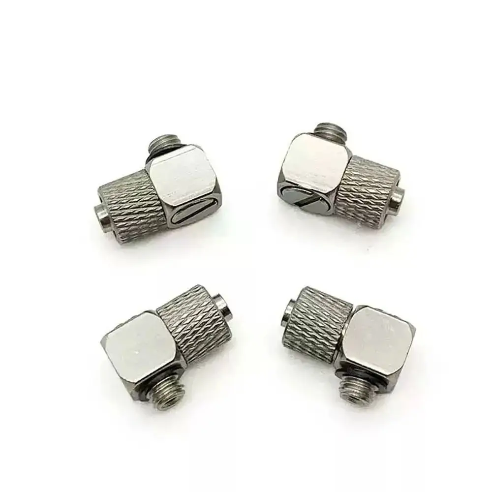 10Pcs Male Thread Micro Quick Twist Joint 3mm 4mm 6mm OD M3 M4 M5 M6 Pneumatic Pipe Connector PL/PC Brass Air Tube Connector