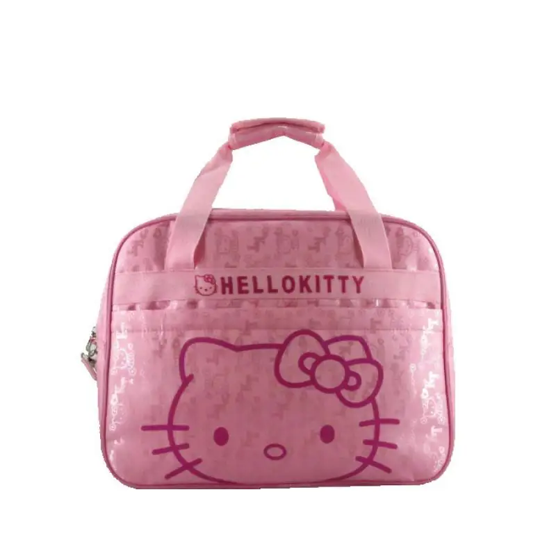 Girl Travel Bag Sanrios Hello Kittys Leisure Large Capacity Short Distance Multifunctional Dormitory Comfortable Storage Bag