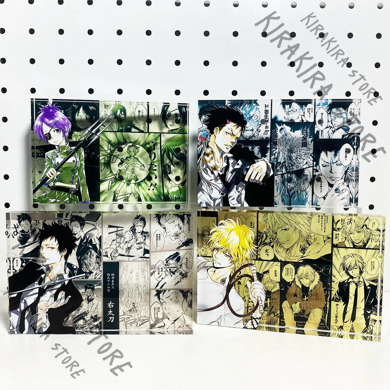 

HITMAN REBORN Acrylic Card Brick Accessory Ornament Sawada Tsunayoshi Standing Plate Yamamoto Takeshi Cosplay Decor Mascot