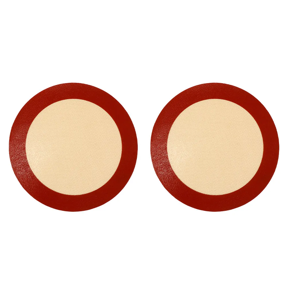 2 Peças Tapetes de Silicone de 8 Polegadas para Fritadeira de Ar, Reutilizáveis, Laváveis na Máquina de Lavar Louça, Forro Resistente ao Calor para Fo
