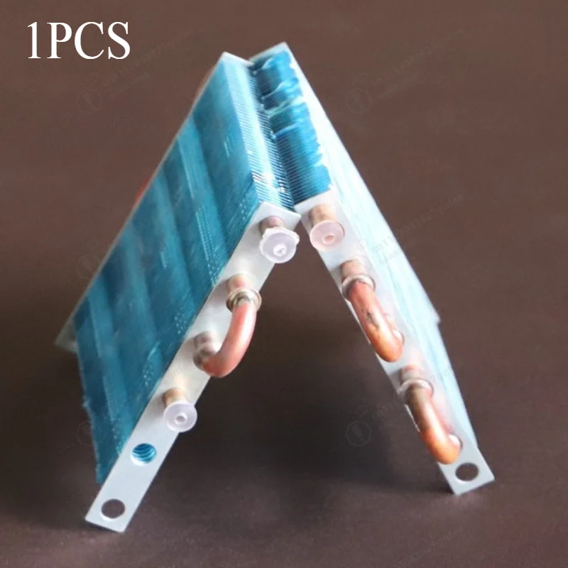 1pcs Miniature condenser Air-cooled copper tube finned Radiator Evaporator heat exchanger water cooling radiator accessories