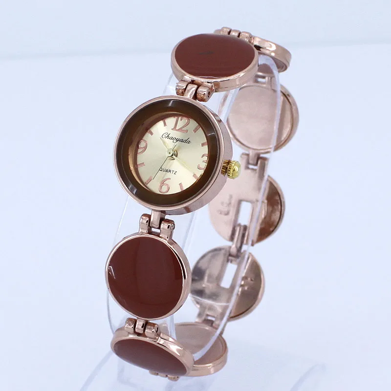 여성용 라운드 다이얼 팔찌 시계, Mujor 쿼츠 손목시계, 여성용 패션, 캐주얼 디자인, 핫 세일