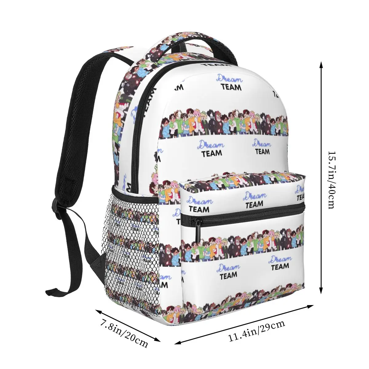 Dream SMP Team Backpack Hot Sale Daypack Large Capacity Kids BookBag School Bag Shoulder Bags for Men Women
