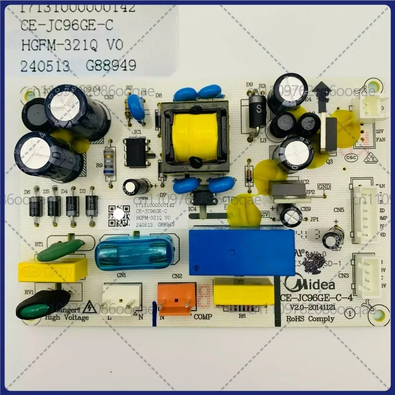 

HGFM-321Q Power Board for Midea Chest Freezer & Refrigerator, Model CE-JC96GE-C-4, Part No. 1713100000142