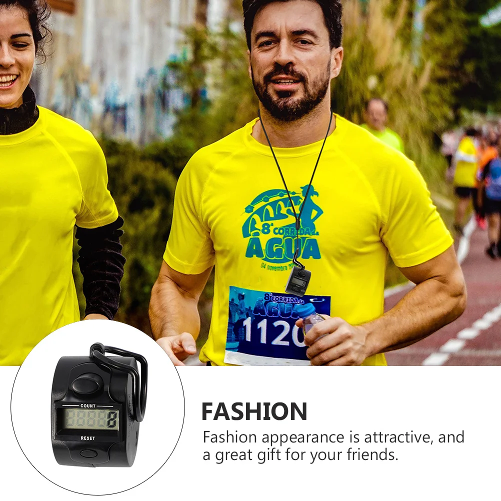 

2Pcs Manual Digital Counter 5 Digit Tally Mechanical Counter Compact Reliable Portable Sports Pedometer Counting Recorder Hand