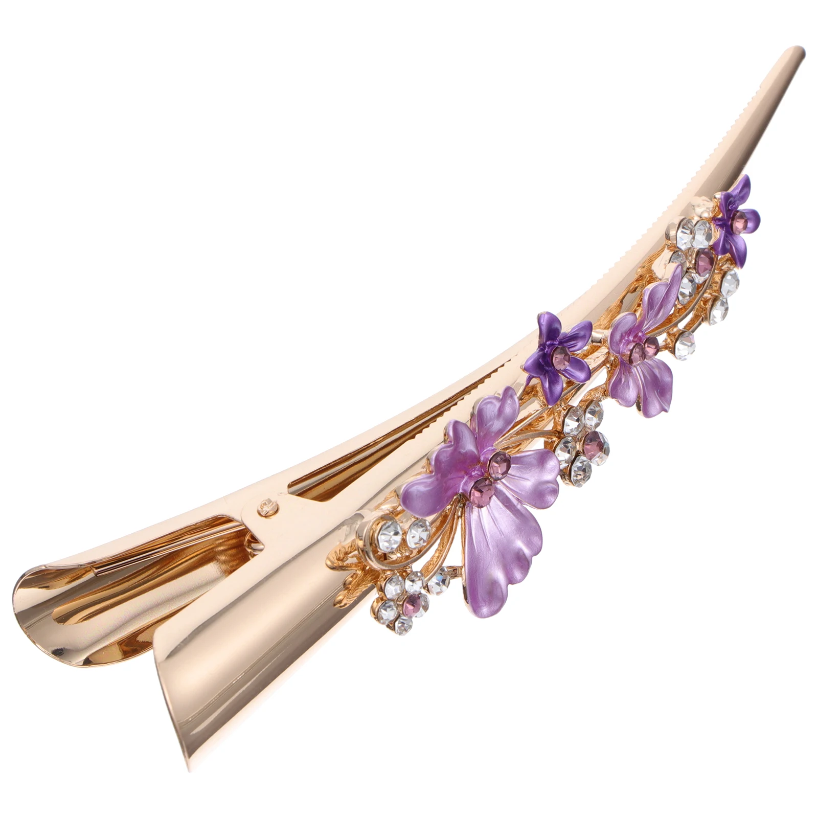 

Metal Flower Duckbill Clip Alloy Lady Hair Clip Retro Style Strong Hold Barrettes for Female Everyday Use Gift for Her Fashion