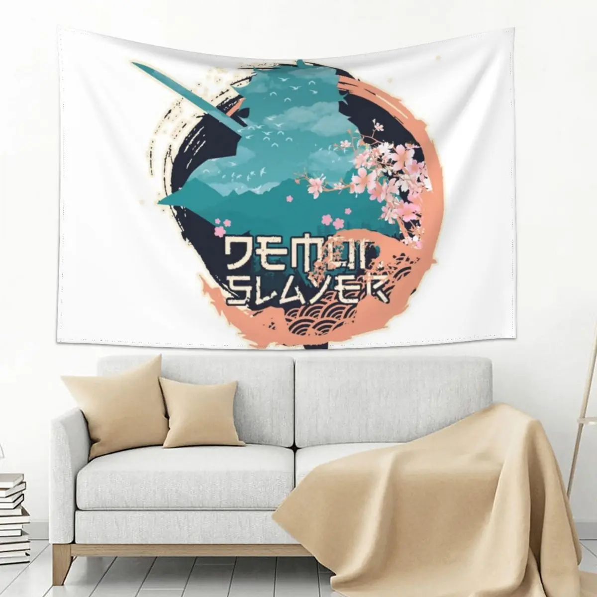 

Demonic Anime Logo Tapestry