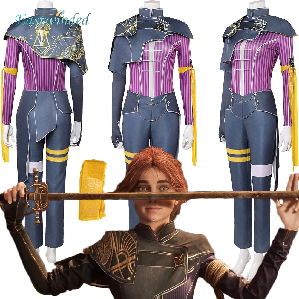 

Game Clair Obscur Maier Cosplay Combat Uniform Costume Outfits Disguise Women Top Pants Shawl Halloween Carnival Party Suit